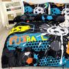 Anime Cartoon Sport Fußball Bettbezug Set 1 Bettbezug + 2 Kissenbezüge Hochauflösender Druck Für Zuhause Und Wohnheim