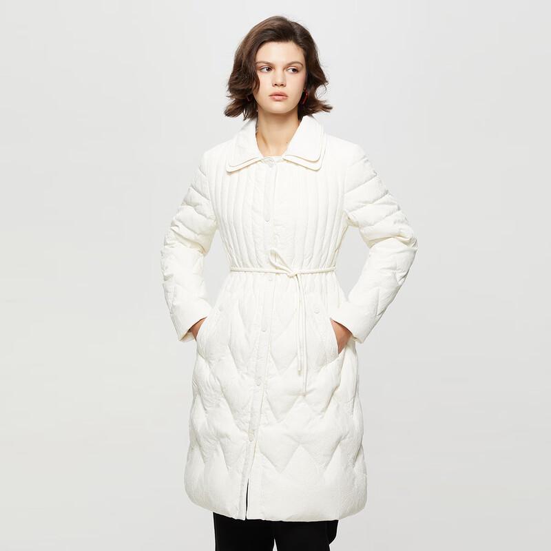 Women's Double-Layer Lapel Mid-Length Down Jacket