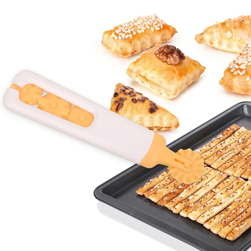 Plastic Baking Tool Pull Net Wheel Pizza Pastry Lattice Roller Cutter For Dough Cookie Pie Craft Kitchen Accessories