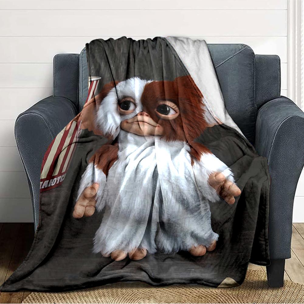 1pc Gremlin1 Blanket, Gift, for Men and Women, Soft Blanket, Good for Sofa Bed Couch Travel, Lightweight Flannel Blanket