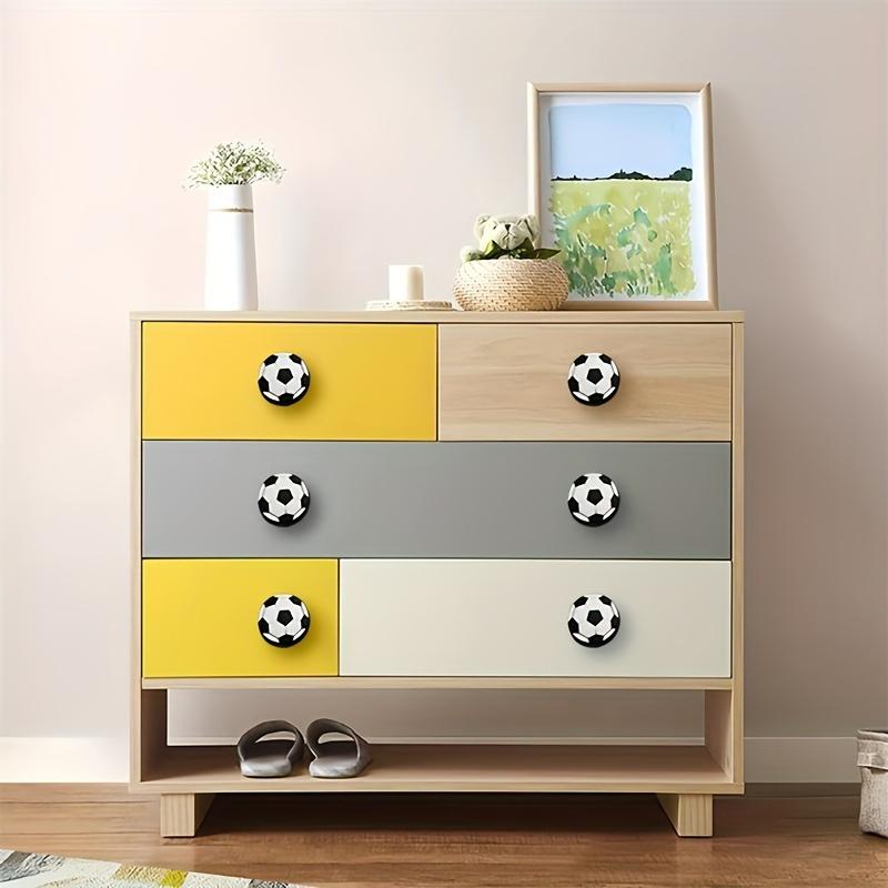2pcs Football-Shaped Drawer Handles - Versatile Single-Hole Design for Dressers, Stools, Cabinets & Security Doors