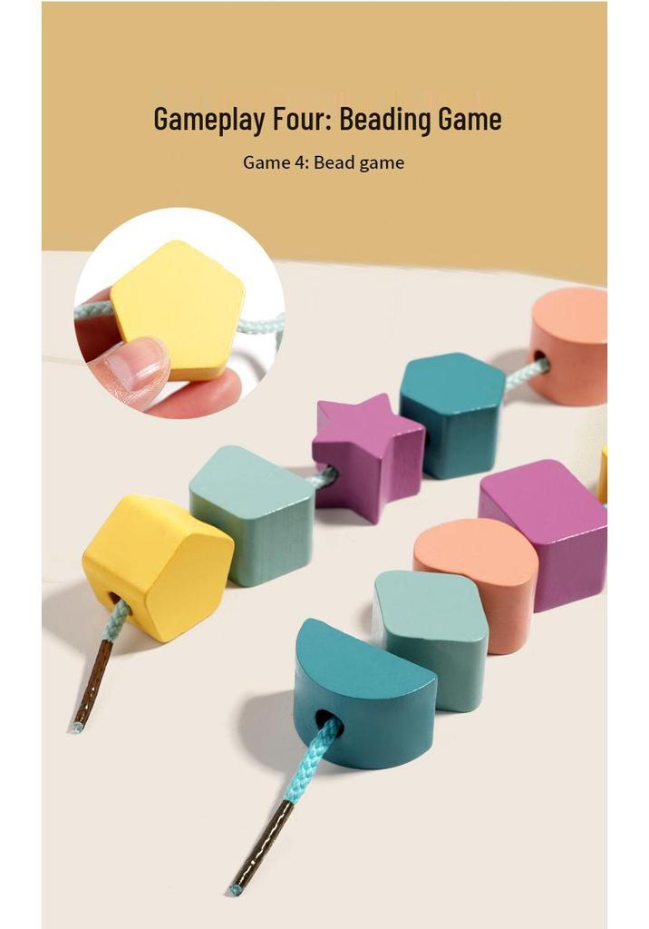 2025 Children's Educational Wooden Shape-Matching Toy: Early Learning Geometric Recognition Box
