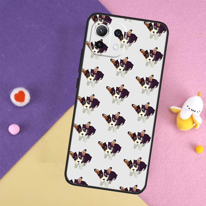 Cute Cartoon Corgi Dog Case For Xiaomi 14T 11T 12T 13T Pro 13 14 15 Ultra POCO X7 Pro X3 X5 X6 F5 F6 M6 Pro Cover