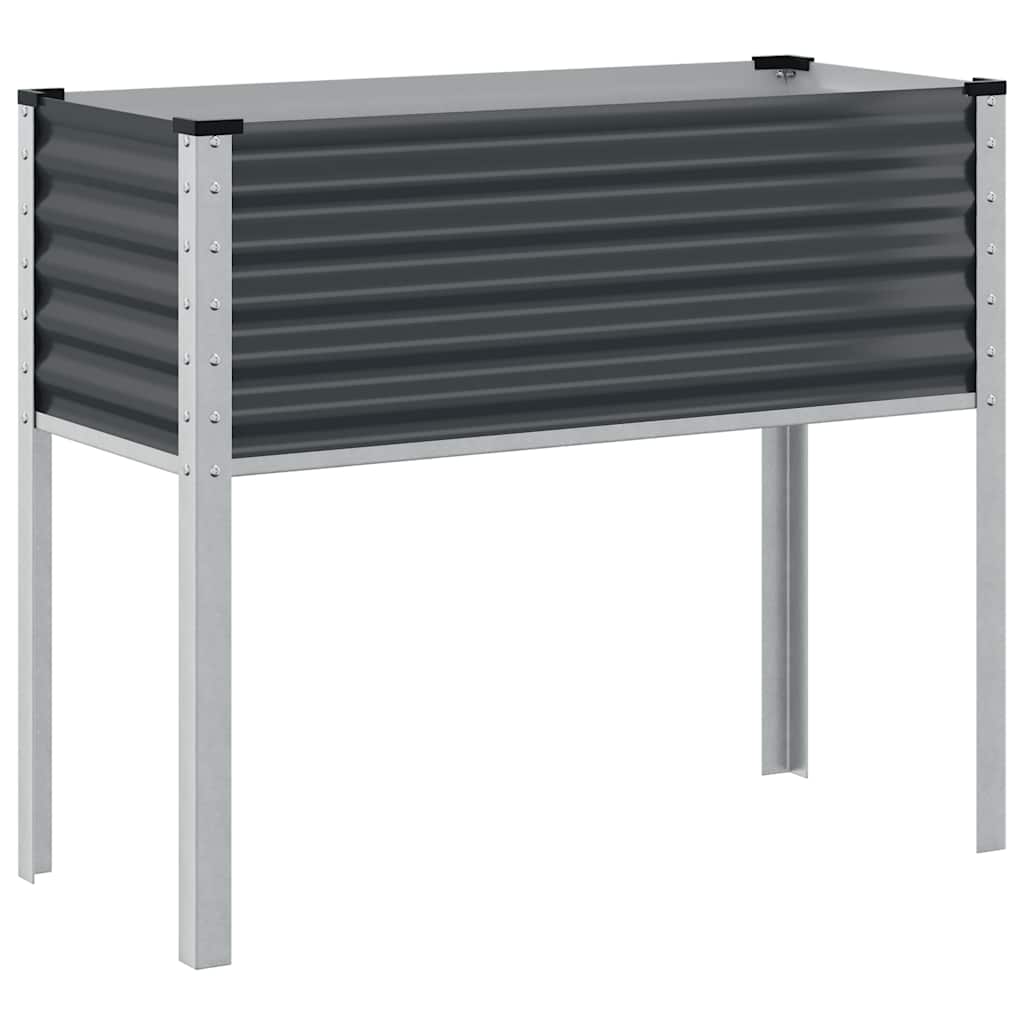 Vidaxl Donica Ogrodowa, Antracytowa, 100X41X90 Cm, Stal