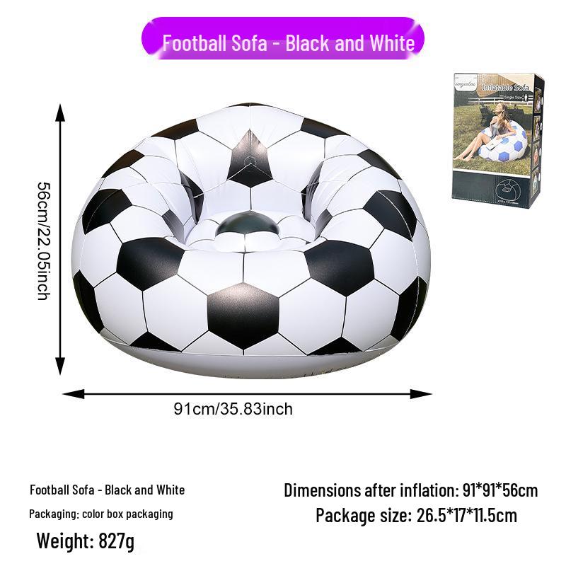 Inflatable Flocking Lazy Sofa Seat for Living Room