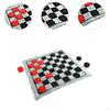 Checkers Board Game Set Draughts 3 in 1 Indoor Outdoor Yard Tic TAC Toe