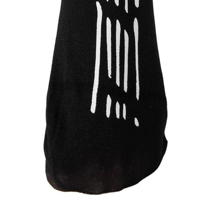 Halloween Sexy Cosplay Stocking Knee-high Skull Stockings for Women (Color:Black)
