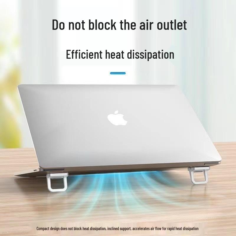 Compact Folding Laptop Stand with Heightening Pads