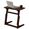 Hagihara Side Sofa Computer PC Desk Height for Working from Reduced 65cm Dark Brown Table, Table, Table, [4-Stage Adjustment] Studying, Home,