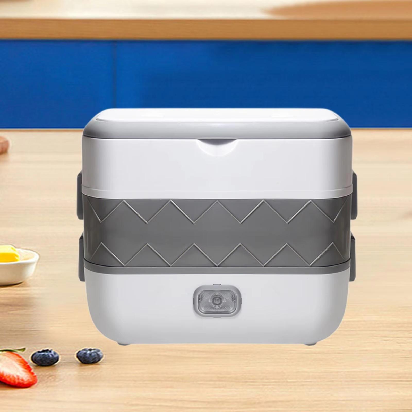 Electric Heating Lunch Box Portable Food Warmer Steamer for Workers one size