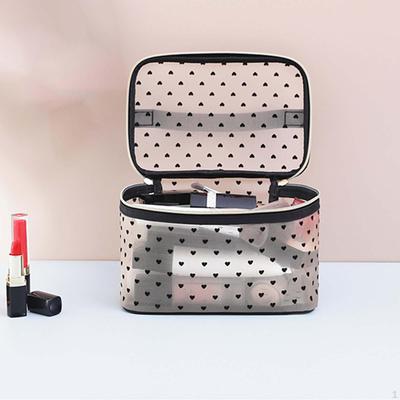 Portable Makeup Case Organizer, Bathroom Cosmetic Bag for Bedroom