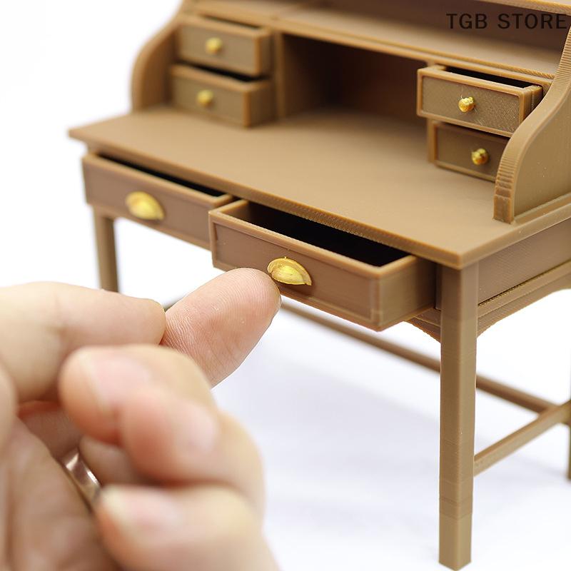 1Pcs Dollhouse Writing Desk Model Study Room Furniture Decoration Simulated Home Desk Scene Decor Accessories