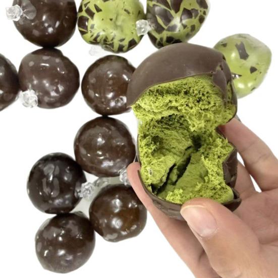 Crisp Chocolate Ball Squeeze Toy with Wax Coating Stress Relief Slow Rising Shapeable Ball Sensory Fidget Toy Decompression Tool Party