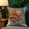 Stampstyle girl illustrations  Pillow Case Natural Linen Pillow Case DoubleSided Decor Sofa Pillowcase Home Decor