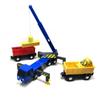 Crane Toy Boom Lifting Plastic Retractable Inertial Hand Push Engineering Truck Compatible with Wooden Track Children Gift