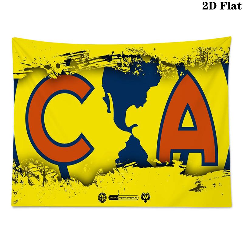 Club America Wall Tapestry Aesthetic Wall Hanging Printed Fabric Blanket Decorative Tapestries for Bedroom Living Room Home Decor