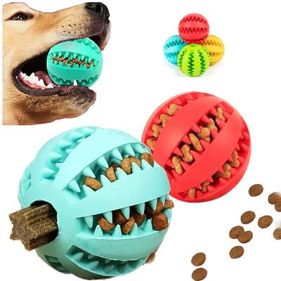 Dog Toy Ball Interactive  Balls Puppy Chewing Toys Pet Tooth Cleaning Ball Cats Pets Food Treat Feeder  Balls Toy