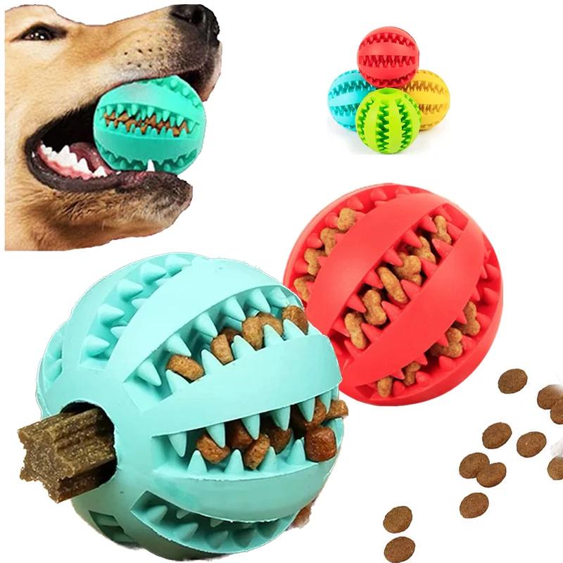 Dog Toy Ball Interactive Balls Puppy Chewing Toys Pet Tooth Cleaning Ball Cats Pets Food Treat Feeder Balls Toy