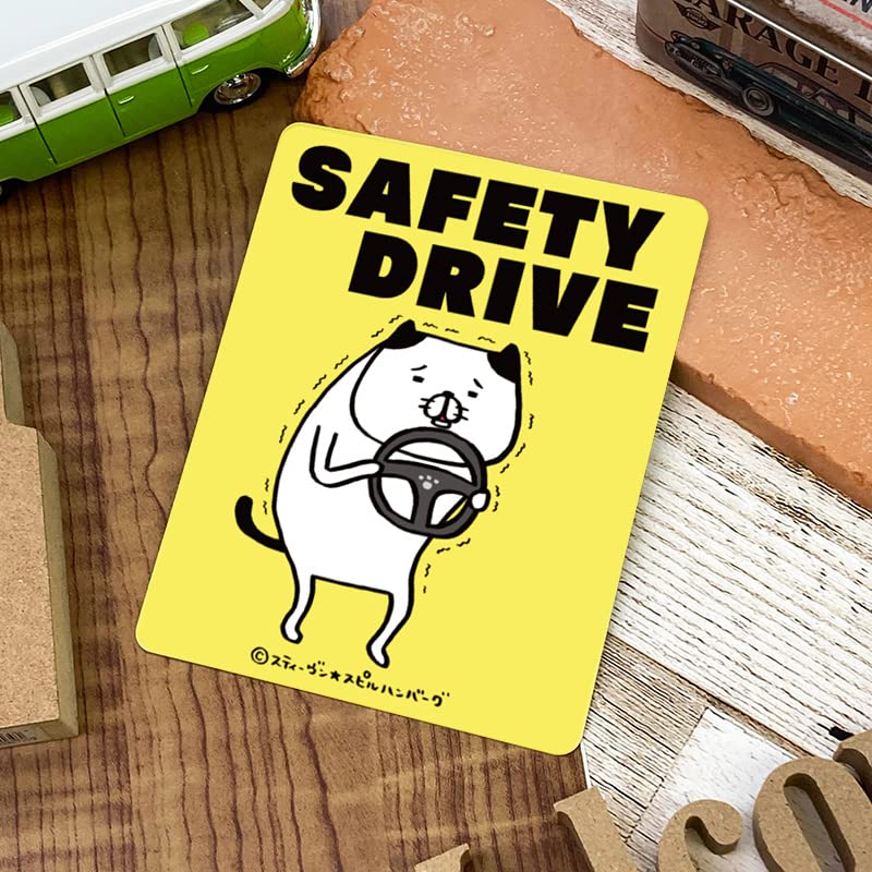 Panda and Dog Safe Drive Car Magnet Sticker Weak Type Cat