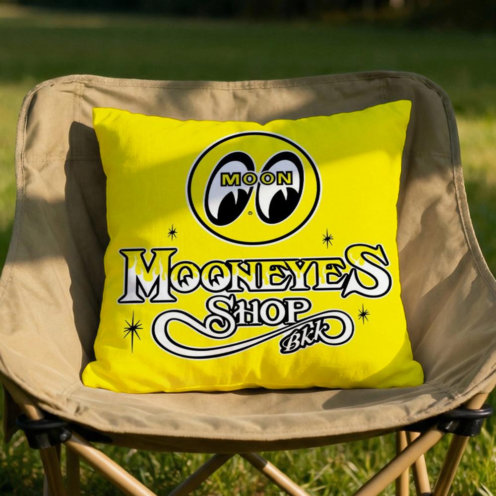 Cute Cartoon MMooneyes Cushion Cover Soft Reversible Durable Pillow Cover MultiScene Use for Home Car Daily Comfort