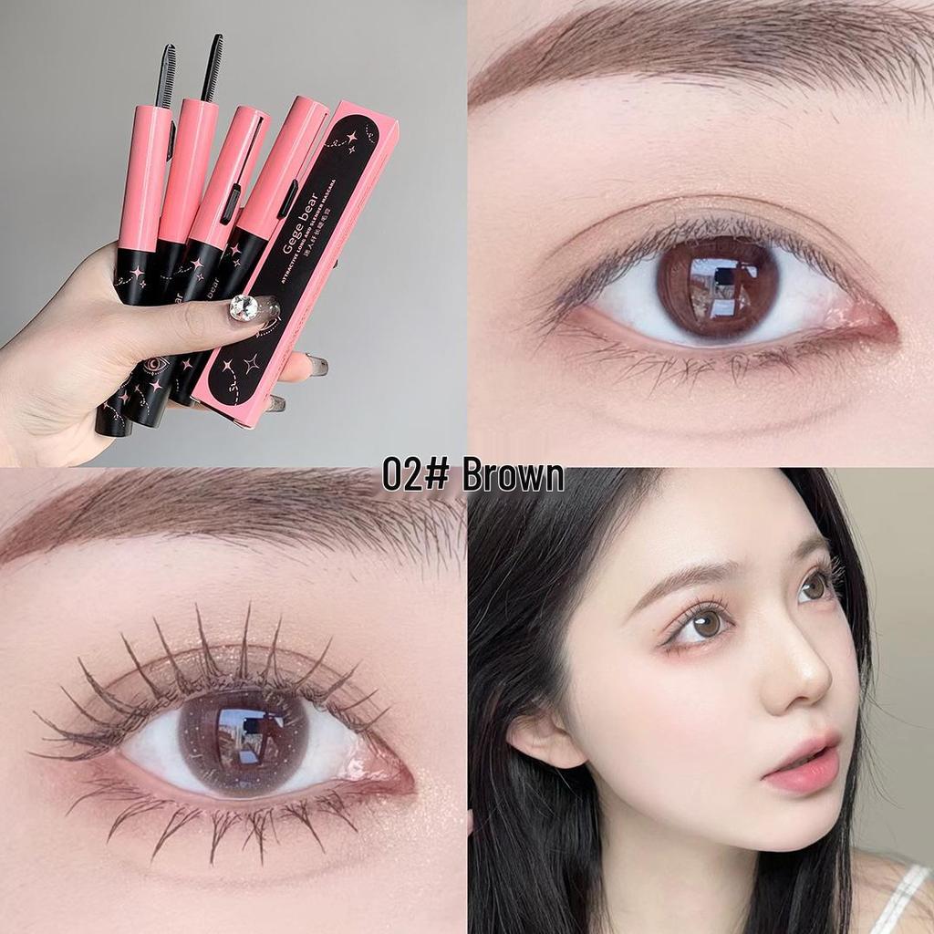 Gegebear Double-Ended Long-Lasting Mascara - Natural Curl, Waterproof, Sweatproof, Smudge-Proof Eyelash Primer.