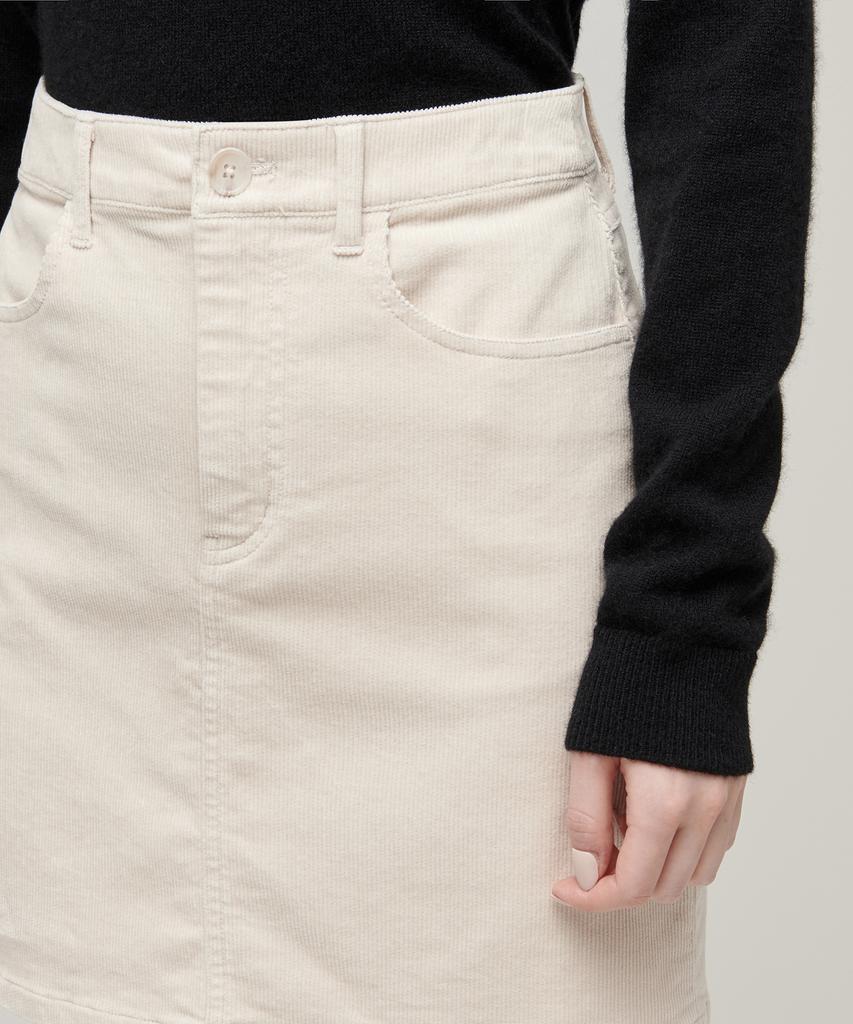Musinsa Standard Woman Women'S Corduroy Mini Skirt [Cream]