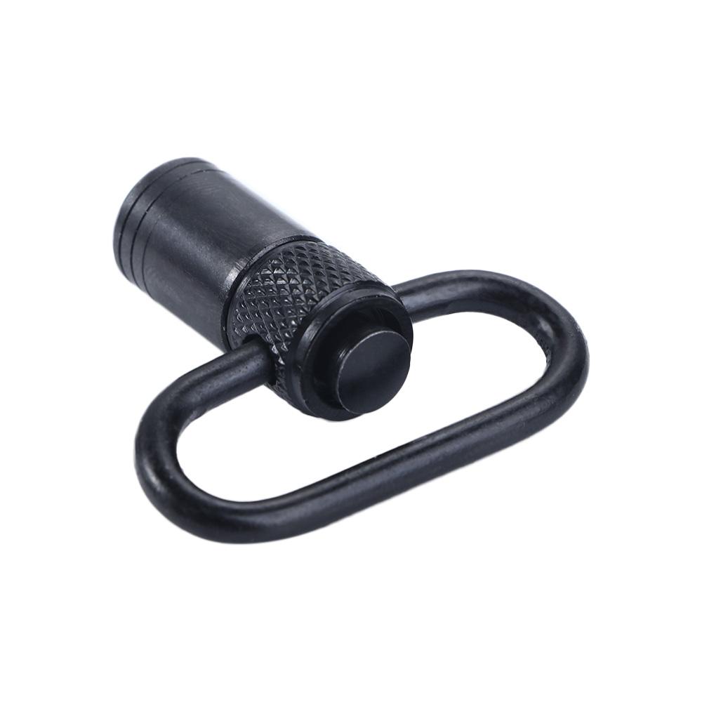 Metal Carabiner Knurled Sling Swivel Mount Ring Quick Detach Release Swivel Mount Strap Buckle
