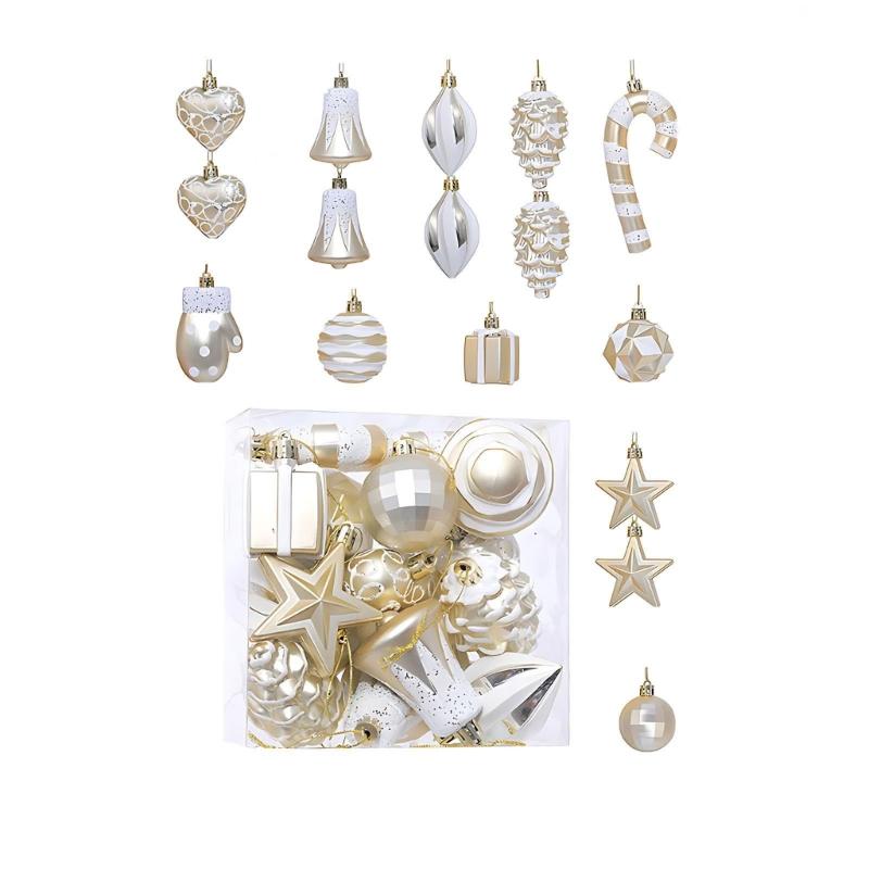 16 STÜCKE Bunte Kunststoff Weihnachtsbaumschmuck Bruchsicher Tragbar Hängeornament Für Kinder Und Haustiere