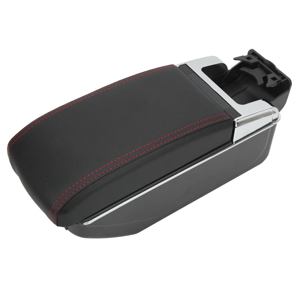 Center Console Armrest Box 7 USB Port Double Layers Comfortable Replacement for Ford Fiesta 08?18