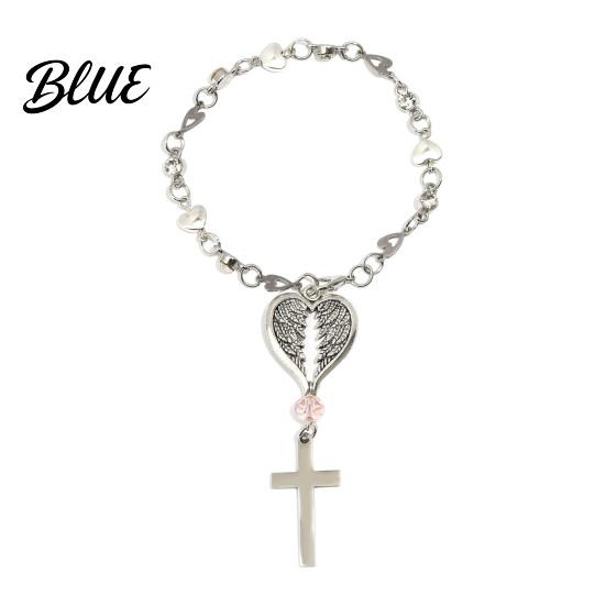 Communion Ceremony Pendant Baptism Rosary Catholic Mini Angel Wings Beads