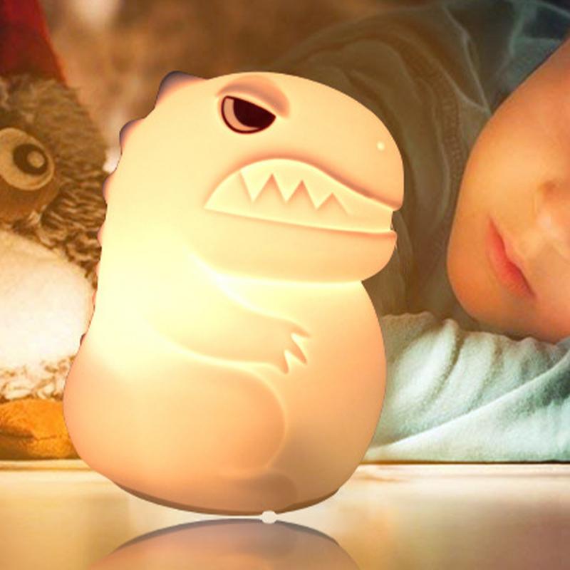 Dinosaur Silicone Light Bedroom Dinosaur Nightlight Bedroom Dinosaur Light For Kids Decorative Dinosaur Patting Night Light For