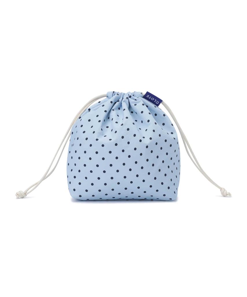 Clote String Pouch - Dot Blue