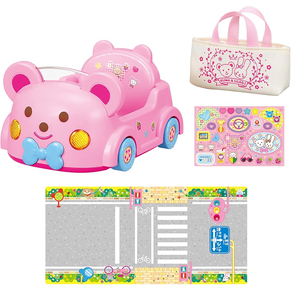 Pilot Meru-chan Osewa Parts Drive Bear Car for Ages 3 and Up Toy Vehicle