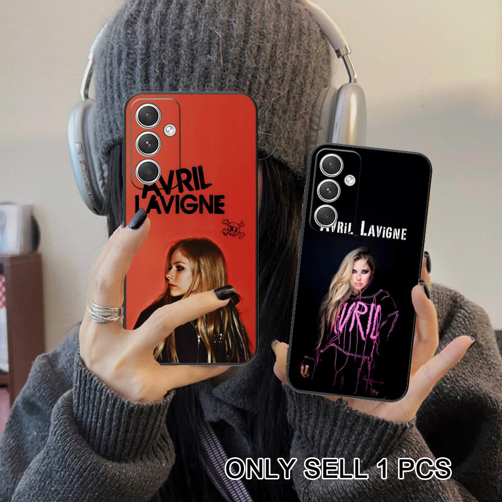 Avril Lavigne Matte TPU Mobile Phone Case for Samsung Galaxy S26 S25 S24 S23 S22 S21 S20 Note20 Plus FE Ultra Colorful Cover