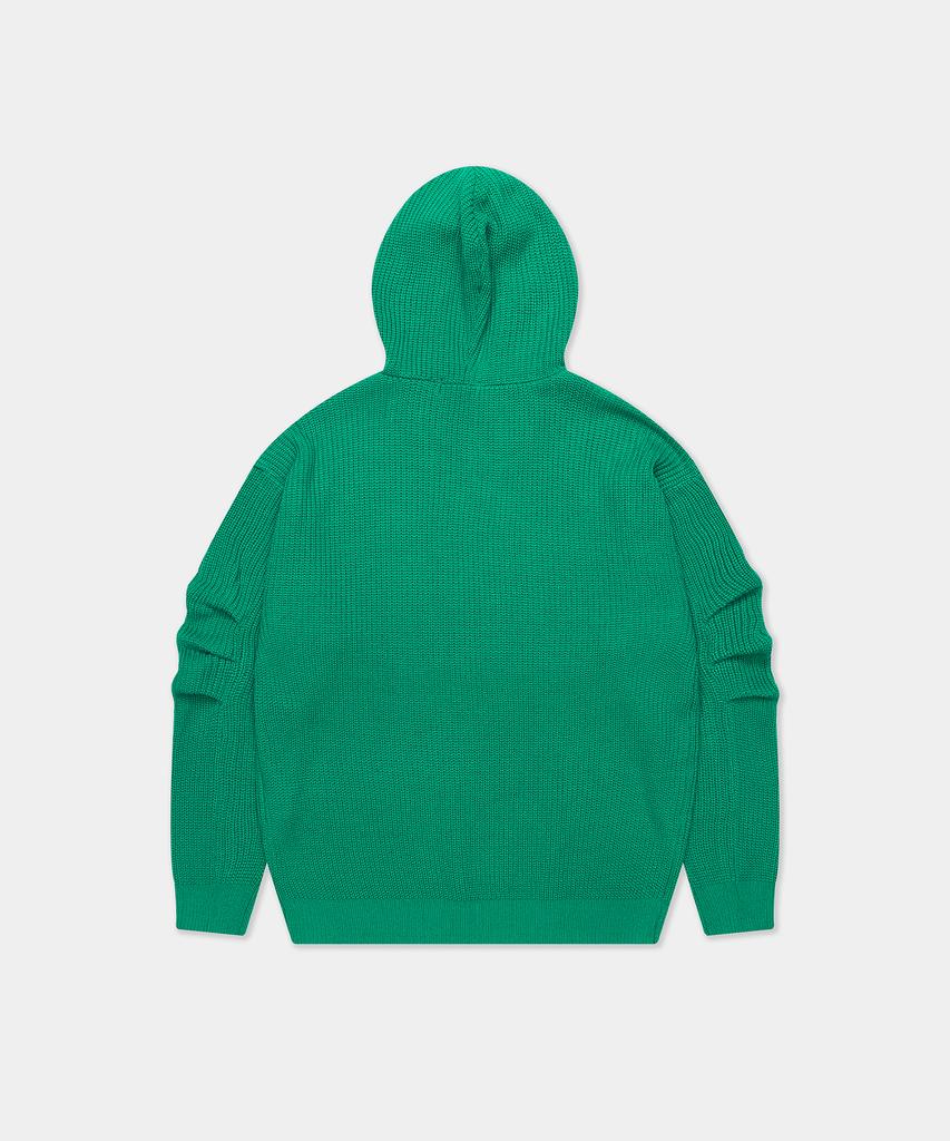 ZENSAI Oversized Hoodie Knit Green