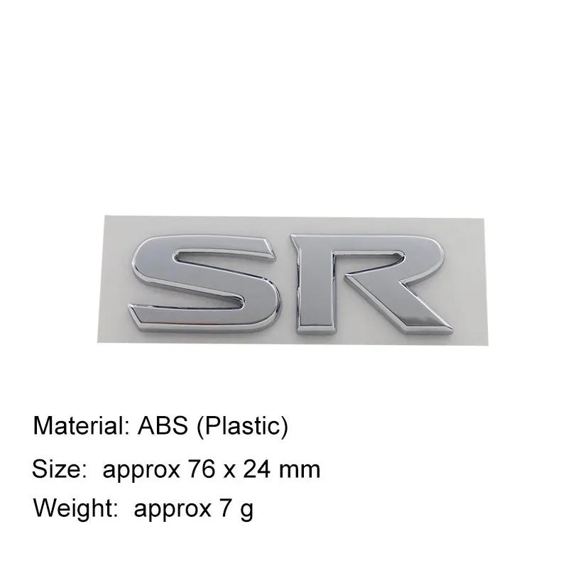 For ALTIMA SENTRA SR TURBO car Engine Hood Fender trunk Tail Rear Decal Emblem Badge Sticker 3D Premium SR S R Sticker