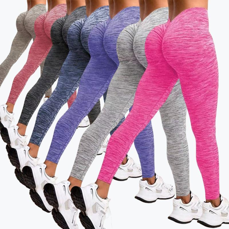 Damskie Sportowe Legginsy do Jogi Podnoszące Pośladki Obcisłe Bezszwowe Spodnie Fitness Outdoor