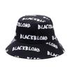 BLACKBLOND BBD Horizon Bleached Reversible Plate Bucket Hat (Black)