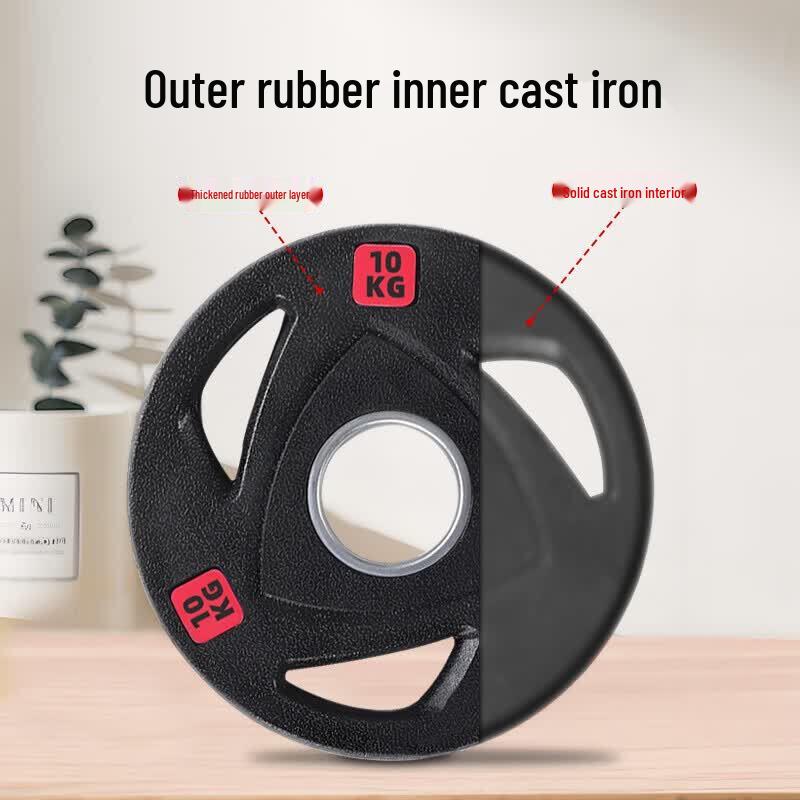 Hungry Wolf Flame Rubber Coated Barbell/Dumbbell Weight Plates
