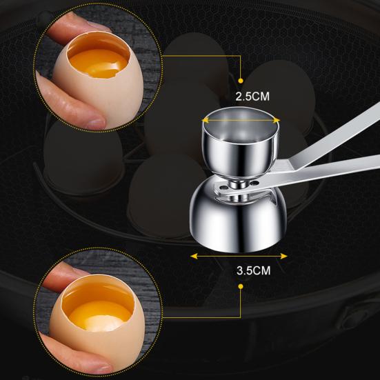 Eggshell Opener Food Grade Rust-proof Stainless Steel Eggshell Topper Cracker Kitchen Gadget for Home