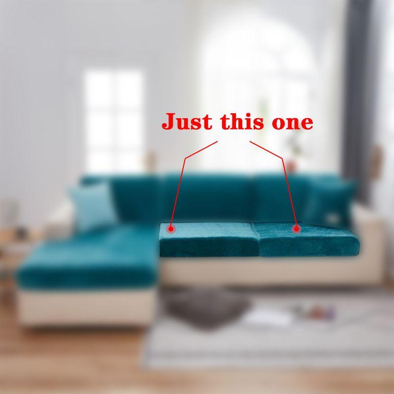 Stretch Velvet Sofa Cushion Cover Elegant Home Decor Velvet Seat Slipcover