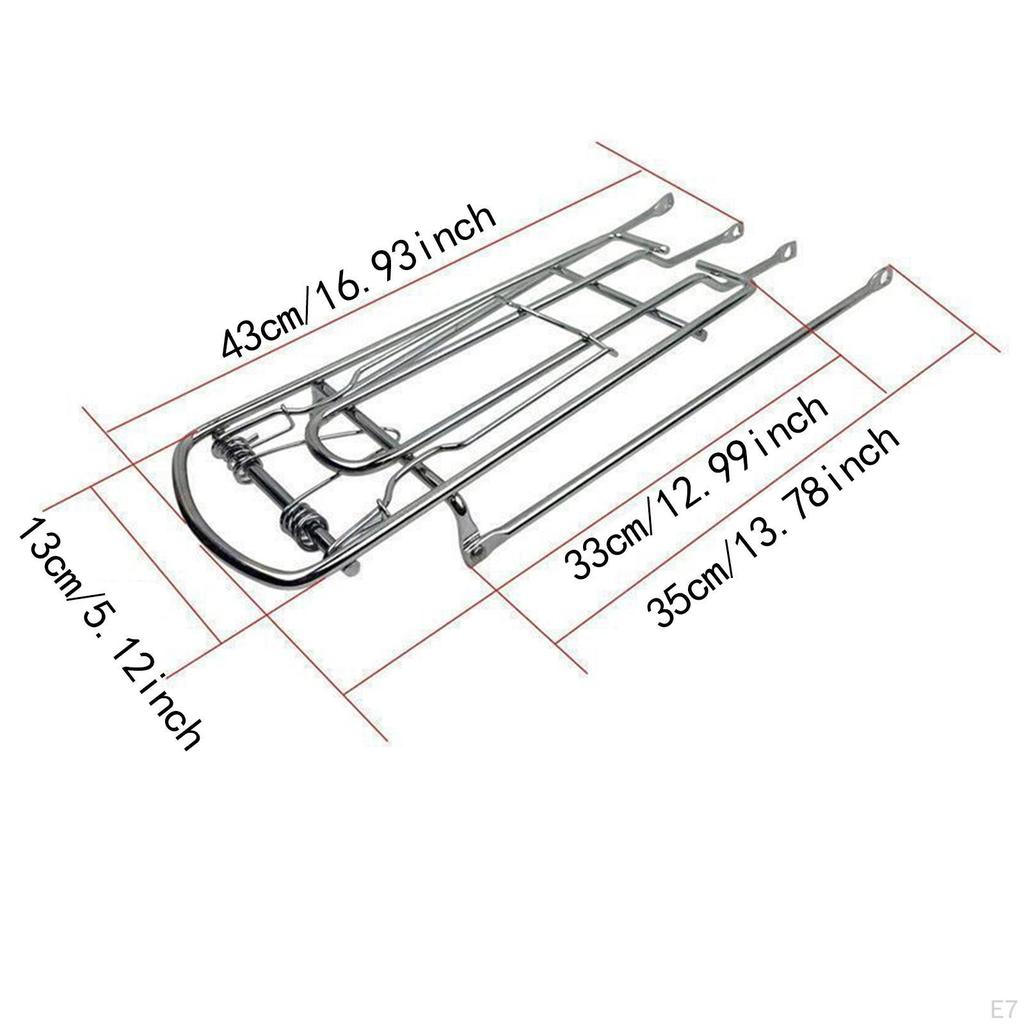 Luggage Rack, Thickened Rear Carrier Made of Solid Frame Steel for The Back , Rack