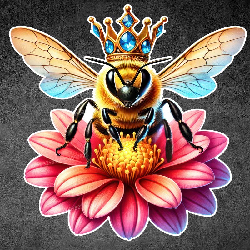 Queen Bee Honey Bee Art Car Sticker Waterproof Vinyl Decal on Bumper Rear Window Laptop Self-adhesive Decal Car Accessories Y169