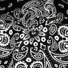 Kakatrend Bandana 100% Cotton Men's Black Triangle Scarf Adult Paisley Stylish Handkerchief Cotton Bandana Unisex Durag 3-Piece Set Black 55cm X 55cm