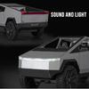 1:24 Tesla Cybertruck Truck Alloy Toy Car Model Diecasts Vehicles Pickup Motorcycle Car Decoration Kid Boys Toys Christmas