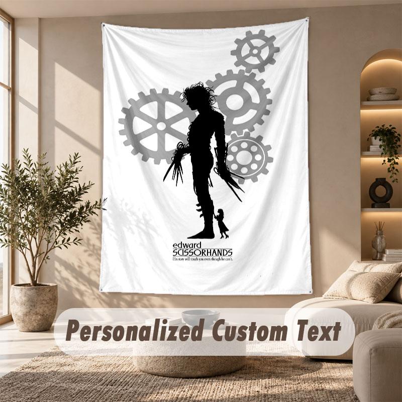 Wall Hanging Tapestry Art Cloth Bedroom Room Background DecorEdward Scissorhands