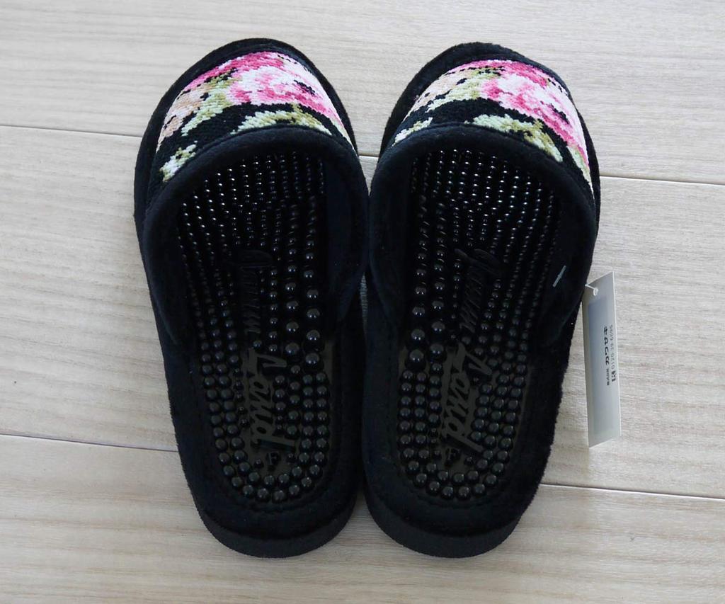 Kawasaki Lake Ulster Rose for Guests and Business Modern Rose Design with Chenille Healthy Room Shoes Slippers, Use, Weave, Slippers,