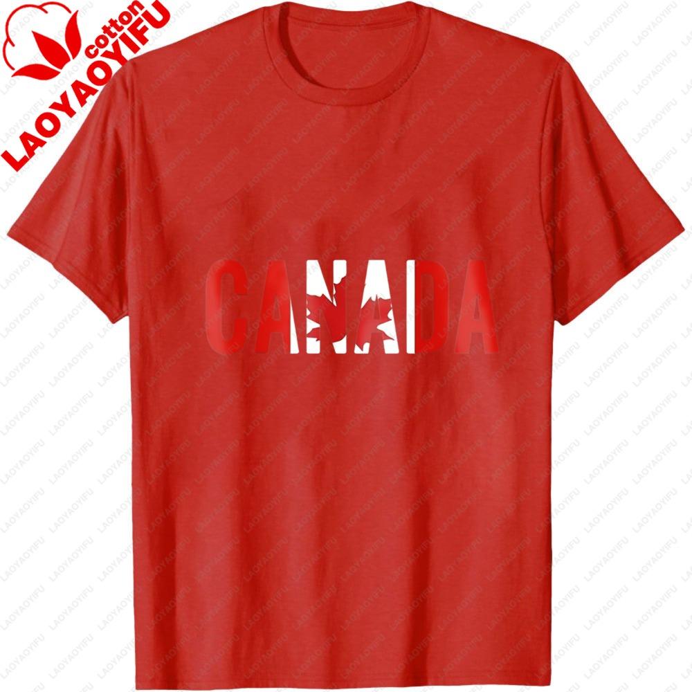 MenS Patriotic Canada Maple Leaf Pattern TShirt Fashion Oversized Oneck Tshirt Men Tops Summer Trending Clothes