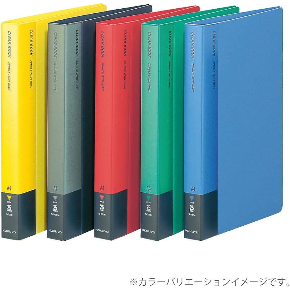 Kokuyo File Clear File Refill A4 Vertical 30 Holes Red LA-730R
