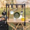 New Camping Shelf Igt Lantern Stand Picnic Tableware Hanging Racks Portable Detachable Aluminium Alloy Light Hangers Stand Desk